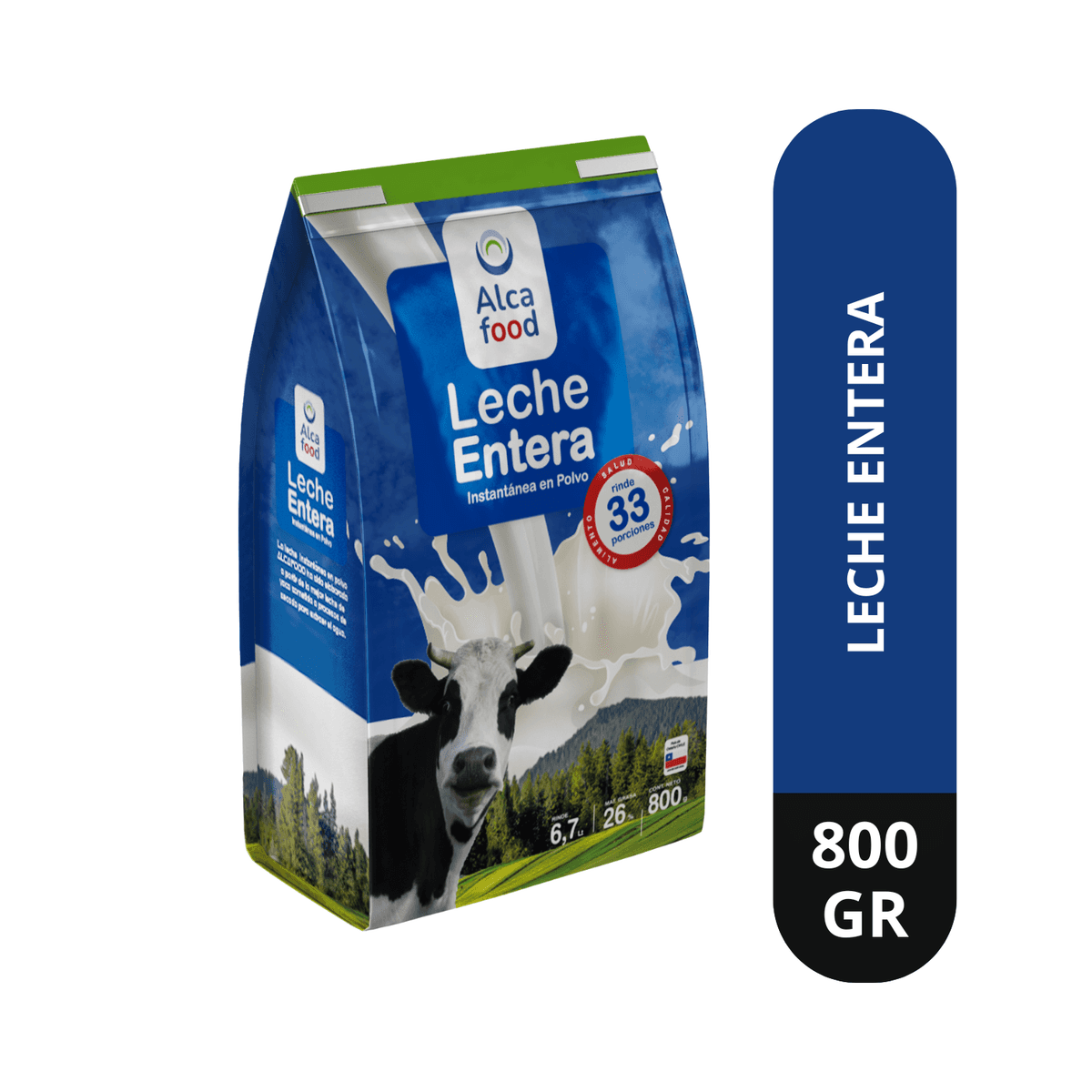 Leche entera 26% en 800 g