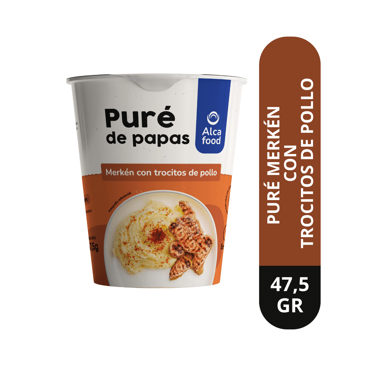 Puré para Uno Merquén en Vaso con Trocitos de Pollo 47 g