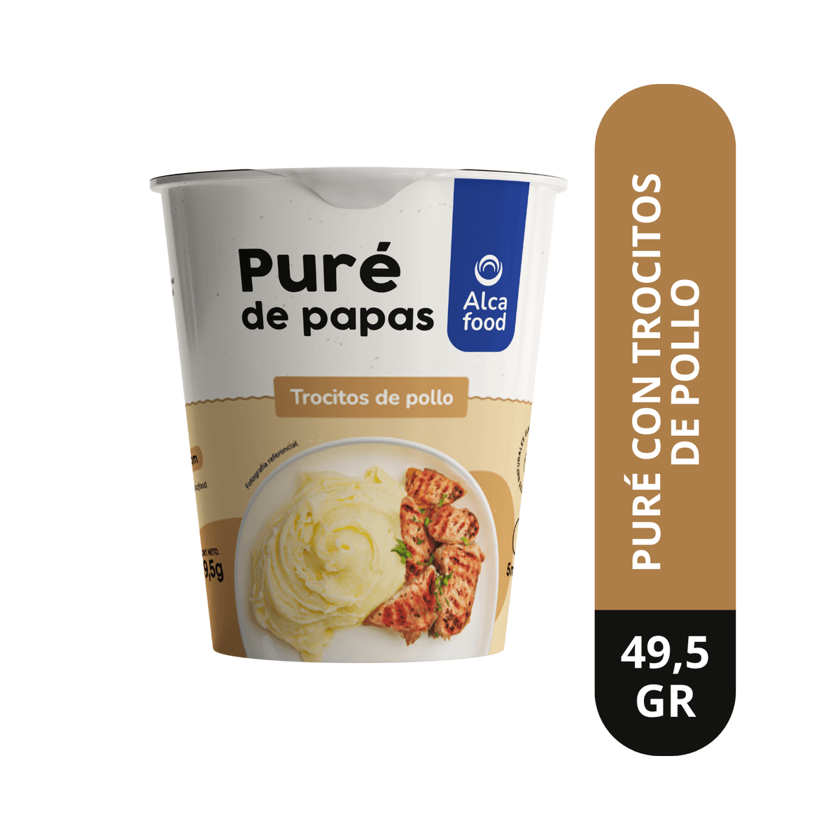 Puré para Uno Tradicional en Vaso con Trocitos de Pollo 49 g